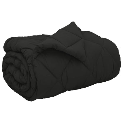 Duvet Invernale Nero 200 x 140 cm Microfibra