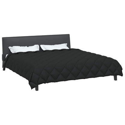 Duvet Invernale Nero 200 x 200 cm Microfibra | homemem39