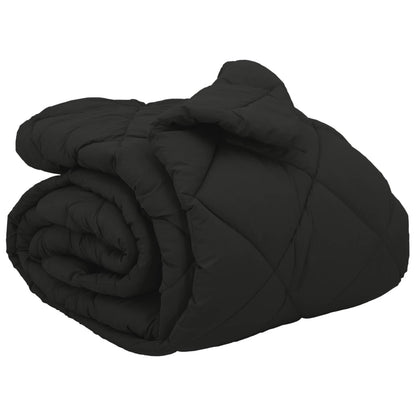 Duvet Invernale Nero 240 x 260 cm Microfibra