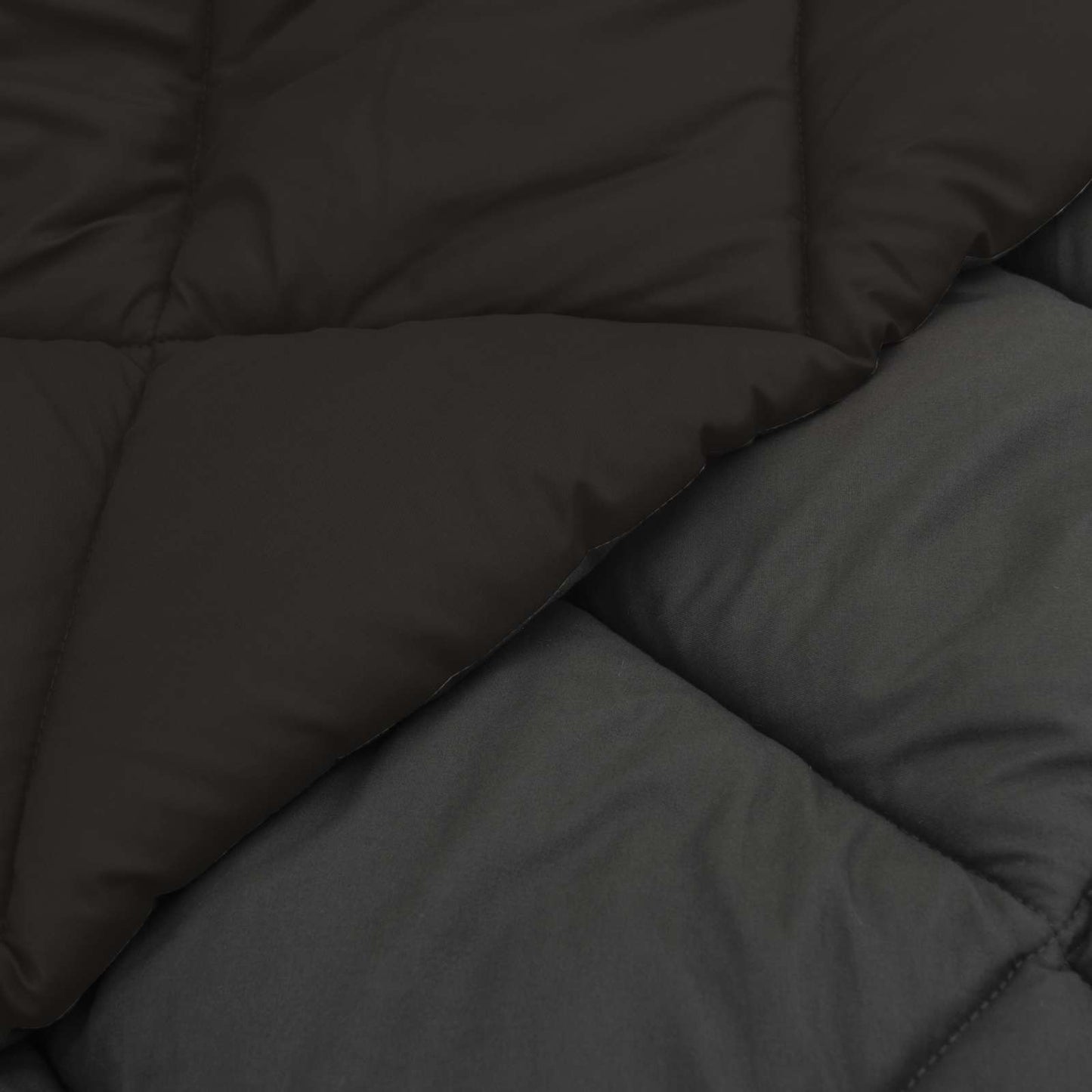 Duvet Invernale 135 x 220 cm 450 gsm Nero e antracite