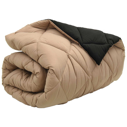 Duvet Invernale Nero e Talpa 200 x 155 cm Microfibra