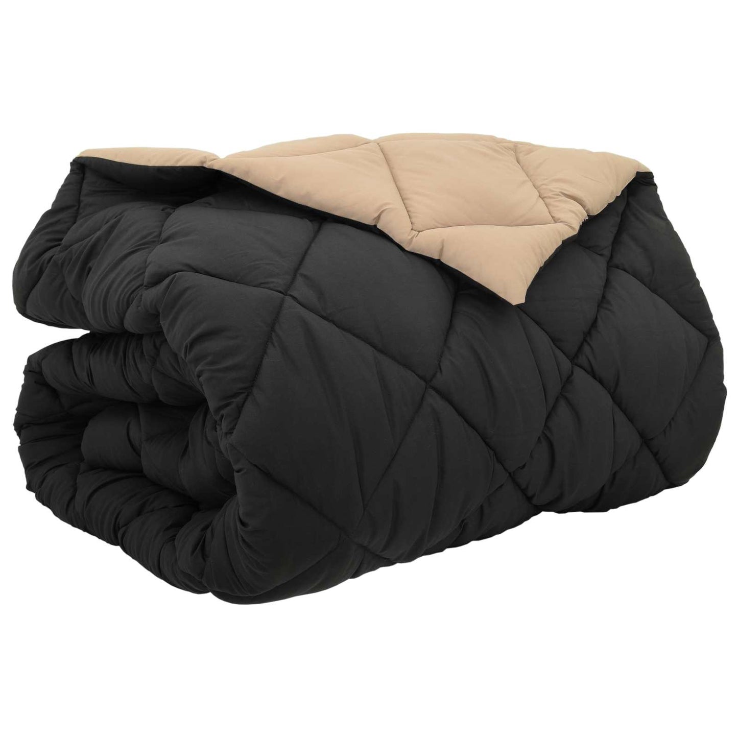 Duvet Invernale Nero e Talpa 200 x 200 cm Microfibra