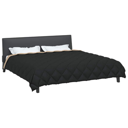 Duvet Invernale Nero e Talpa 240 x 200 cm Microfibra