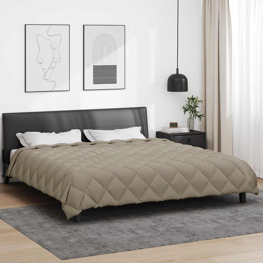 Duvet Invernale Grigio chiaro 200 x 200 cm Microfibra