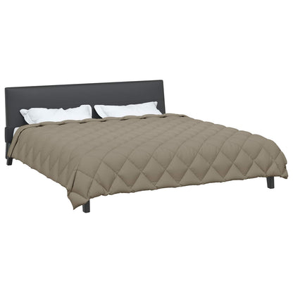 Duvet Invernale Grigio chiaro 240 x 200 cm Microfibra