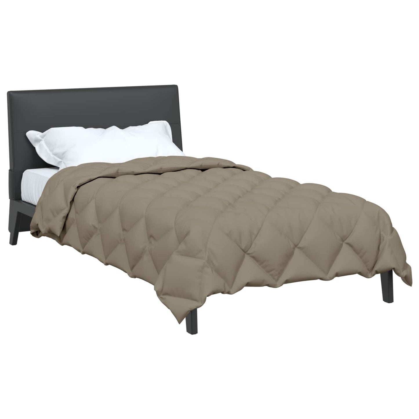 Duvet Invernale Grigio chiaro 220 x 135 cm Microfibra