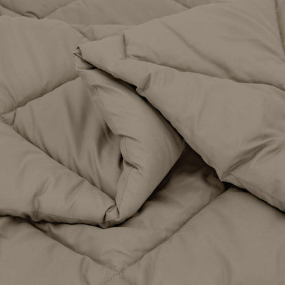 Duvet Invernale Grigio chiaro 220 x 140 cm Microfibra