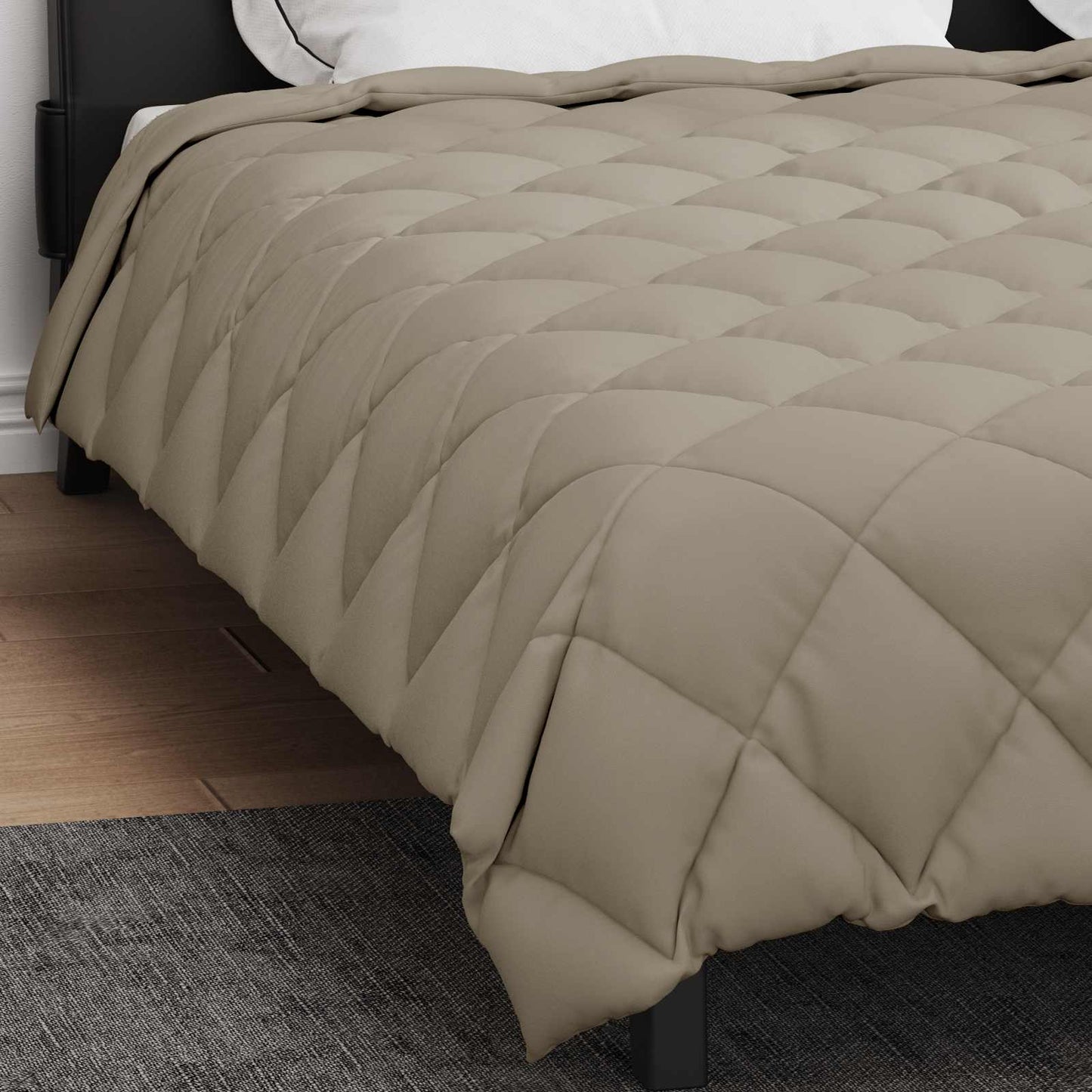 Duvet Invernale Grigio chiaro 240 x 260 cm Microfibra