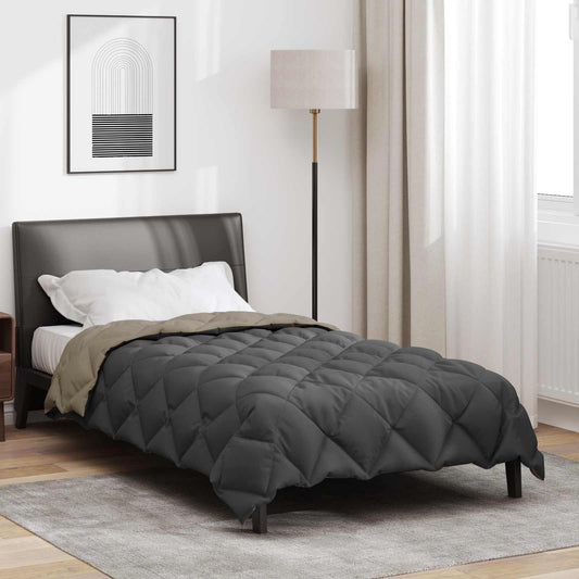 Duvet Invernale Grigio chiaro e Antracite 200 x 155 cm