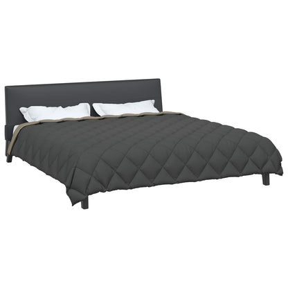 Duvet Invernale Grigio chiaro e Antracite 200 x 200 cm