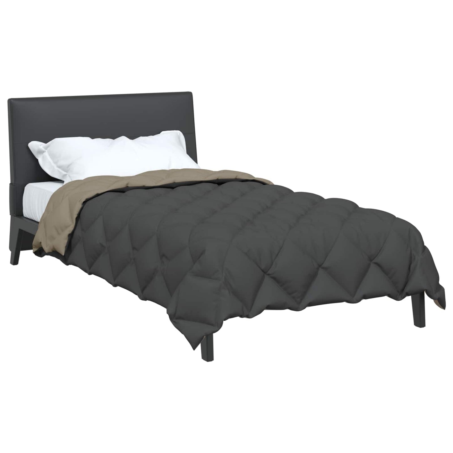 Duvet Invernale Grigio chiaro e Antracite 220 x 135 cm