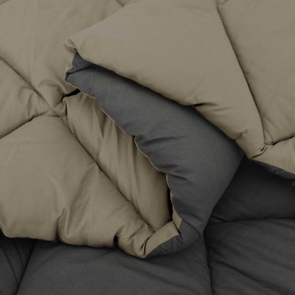 Duvet Invernale Grigio chiaro e Antracite 140 x 220 cm | homemem39