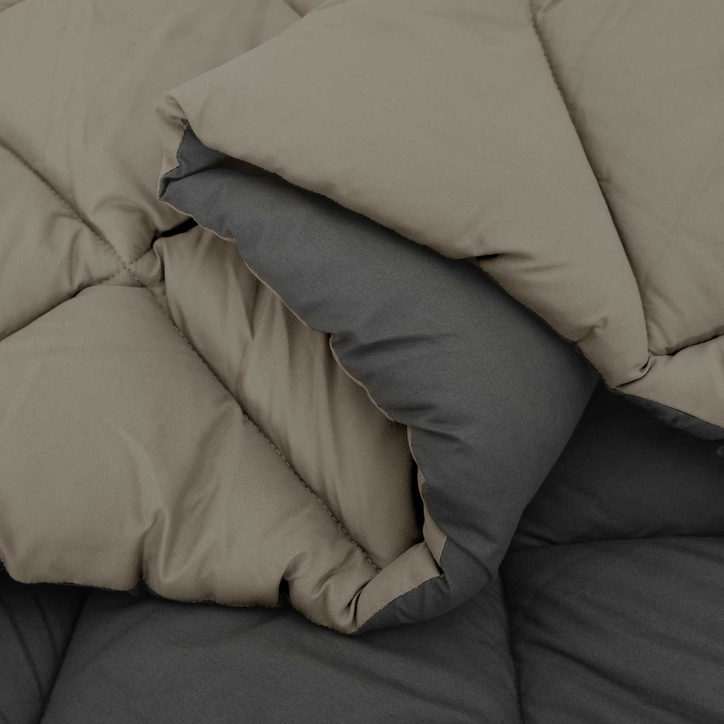 Duvet Invernale Grigio chiaro e Antracite 220 x 240 cm