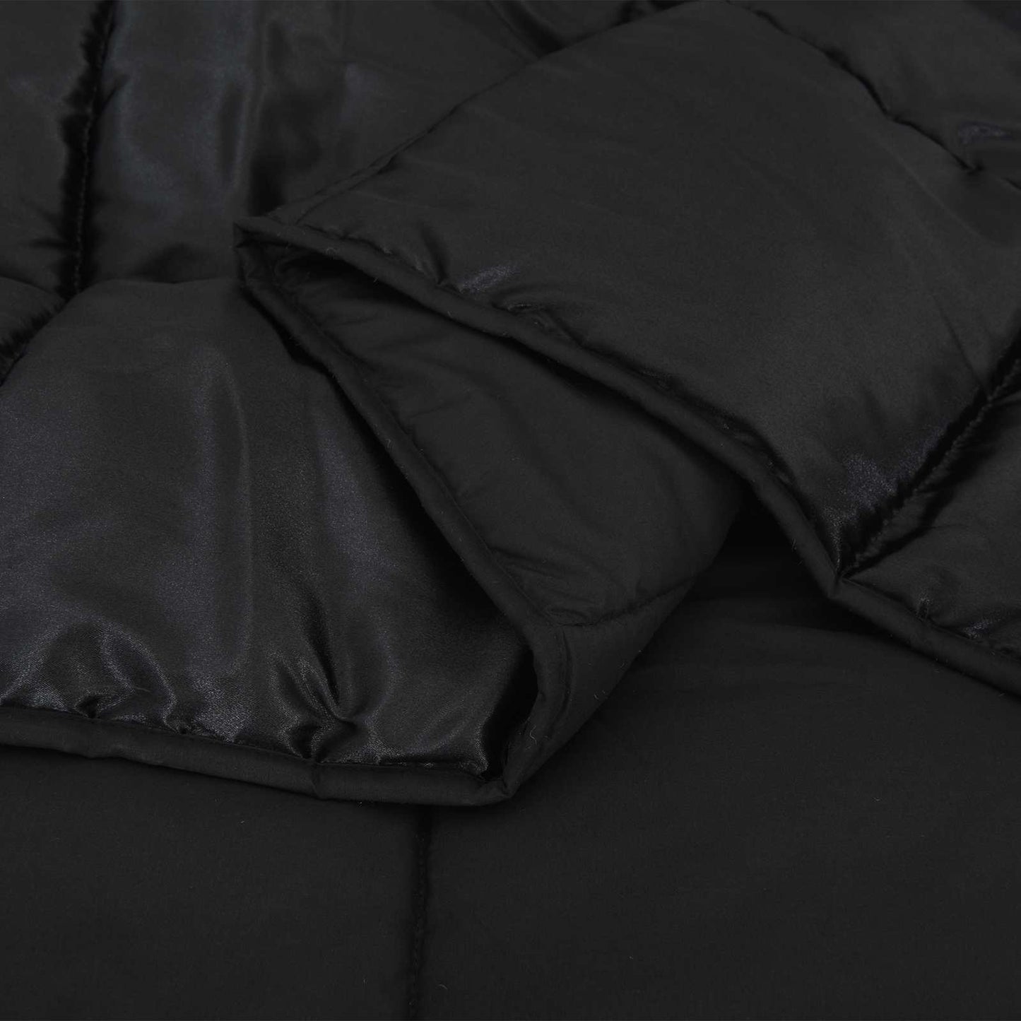 Duvet Estivo Nero 200 x 155 cm Satin e Micropile