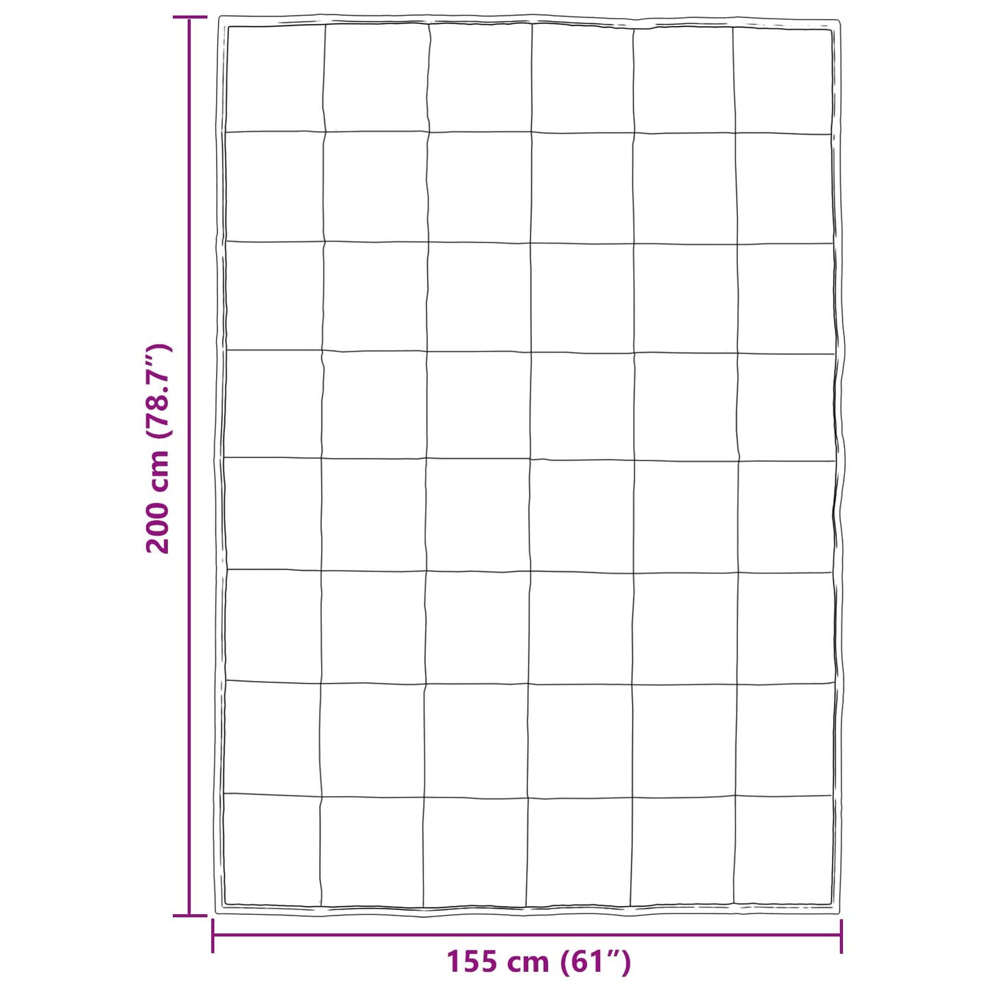 Duvet Estivo Nero 200 x 155 cm Satin e Micropile