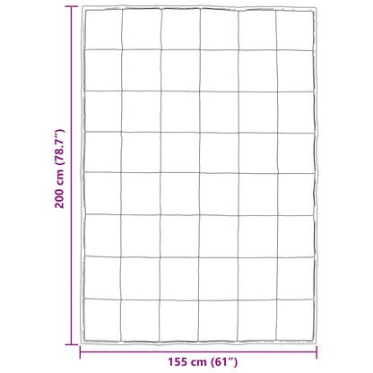 Duvet Estivo Nero 200 x 155 cm Satin e Micropile