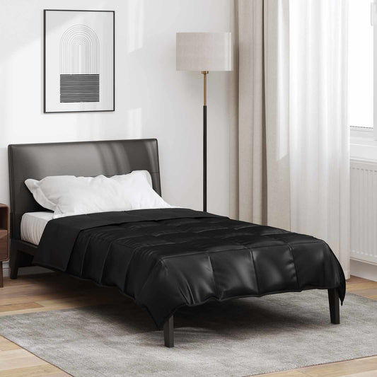 Duvet Estivo Nero 220 x 140 cm Satin e Micropile