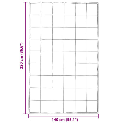 Duvet Estivo Nero 220 x 140 cm Satin e Micropile