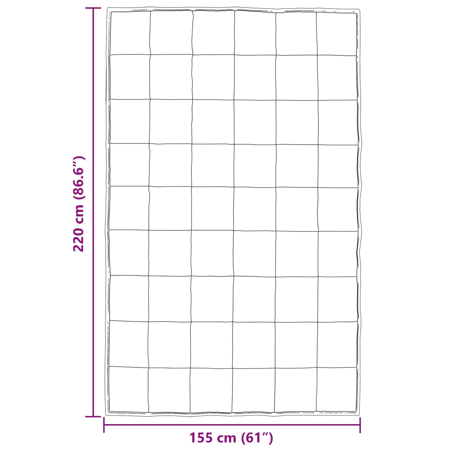 Duvet Estivo Nero 220 x 155 cm Satin e Micropile