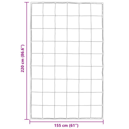 Duvet Estivo Nero 220 x 155 cm Satin e Micropile