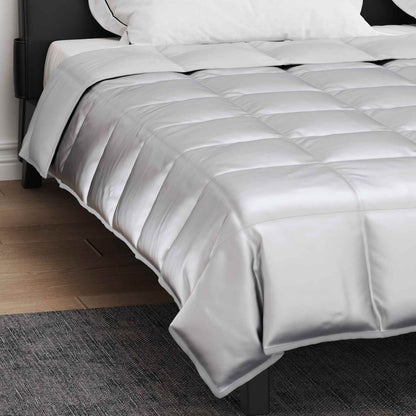 Duvet Estivo Argento 200 x 240 cm Satin e Micropile | homemem39