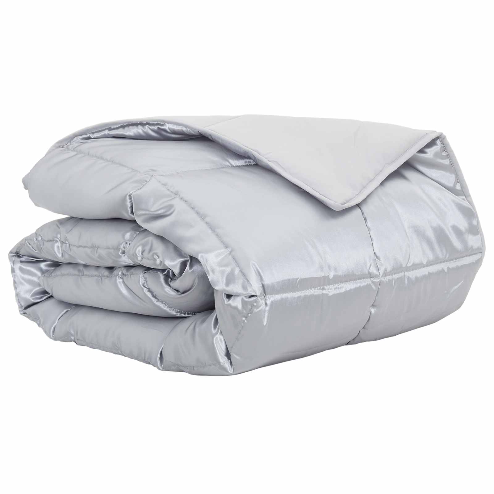 Duvet Estivo Argento 220 x 260 cm Satin e Micropile | homemem39