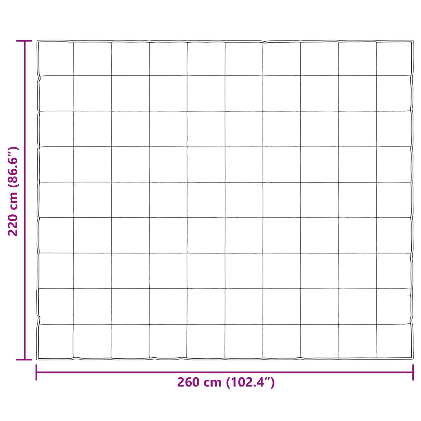 Piumone Completo Annuale 220 x 260 cm 300 gsm Nero