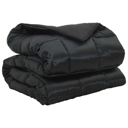 Duvet Invernale Nero 240 x 200 cm Satin e Micropile