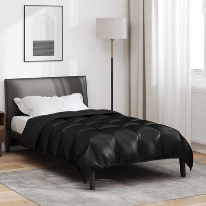 Duvet Invernale Nero 220 x 140 cm Satin e Micropile