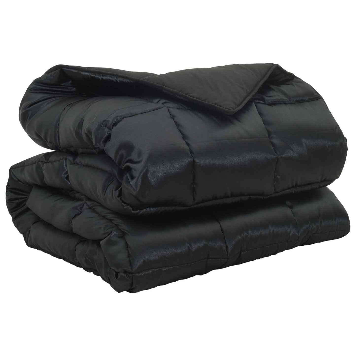 Duvet Invernale Nero 220 x 140 cm Satin e Micropile