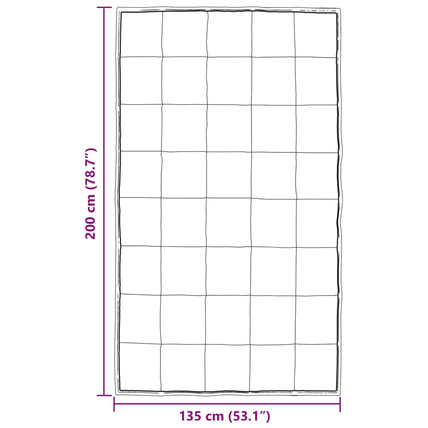 Duvet Invernale 135 x 200 cm 450 gsm Argento