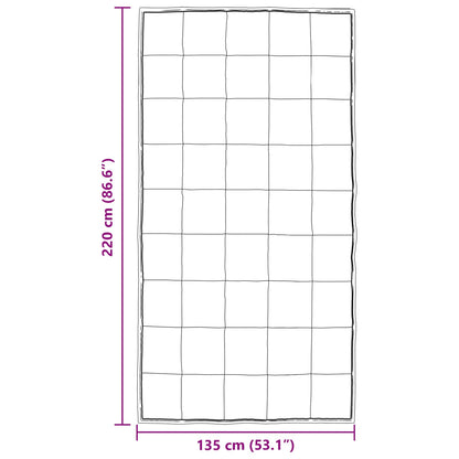 Duvet Invernale 135 x 220 cm 450 gsm Argento