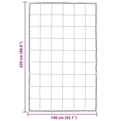 Duvet Invernale 140 x 220 cm 450 gsm Argento