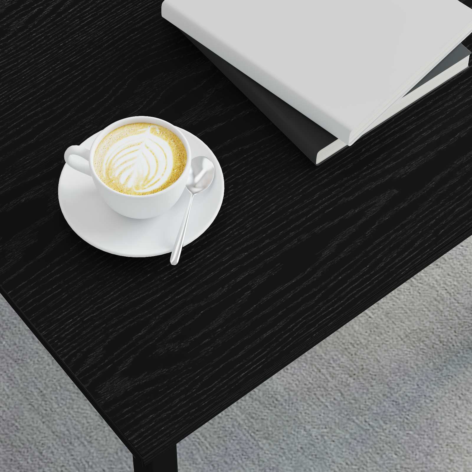Tavolino da salotto Rovere Nero 60 x 30 x 36 cm - homemem39