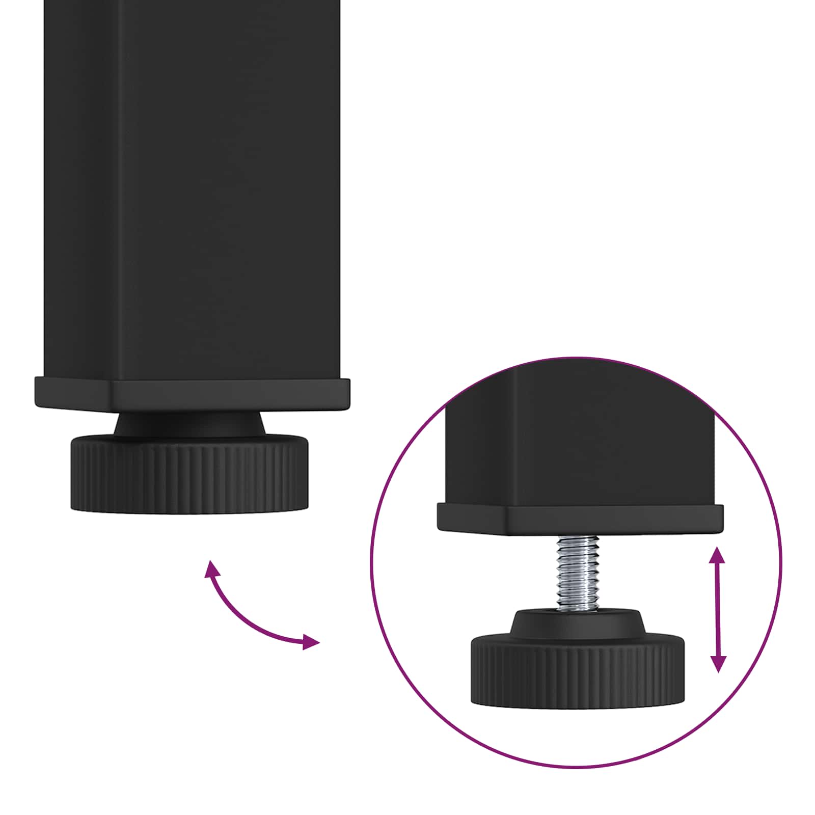 Tavolino da salotto Rovere Nero 60 x 30 x 36 cm - homemem39