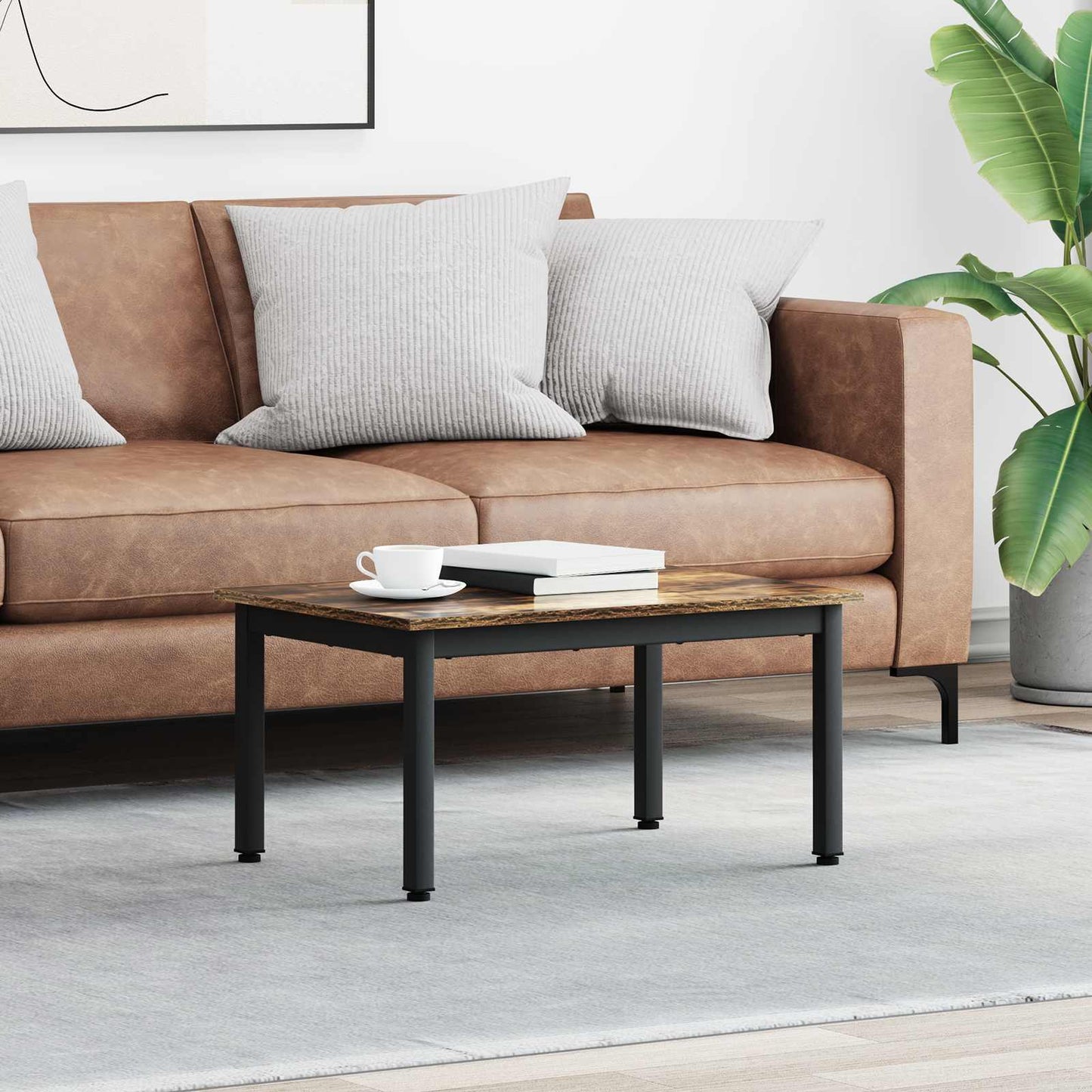 Tavolino da salotto Quercia Fumosa 70 x 50 x 36 cm