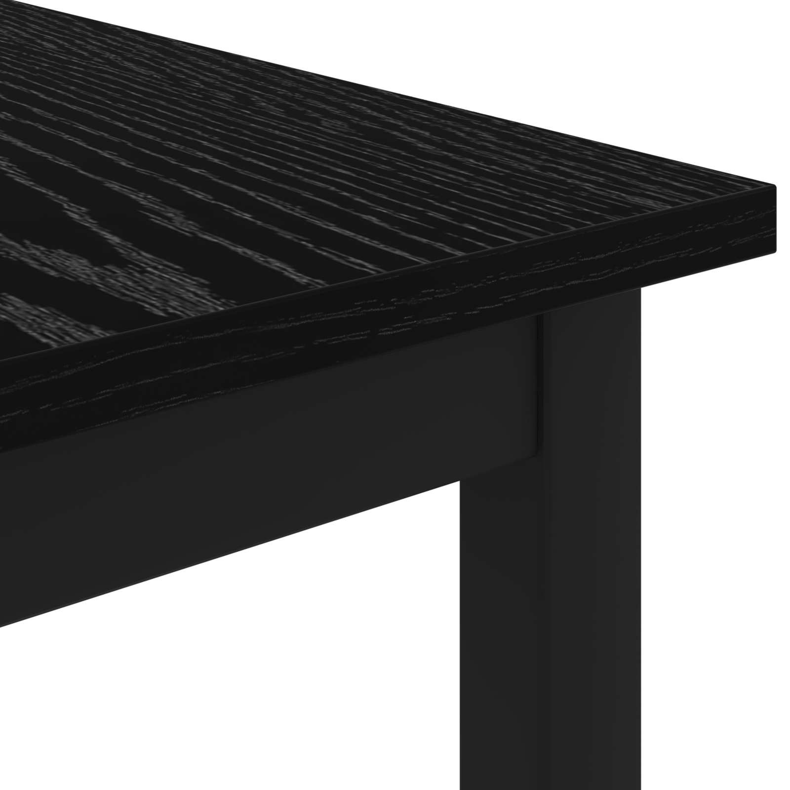 Tavolino da salotto Rovere Nero 100 x 50 x 45 cm - homemem39