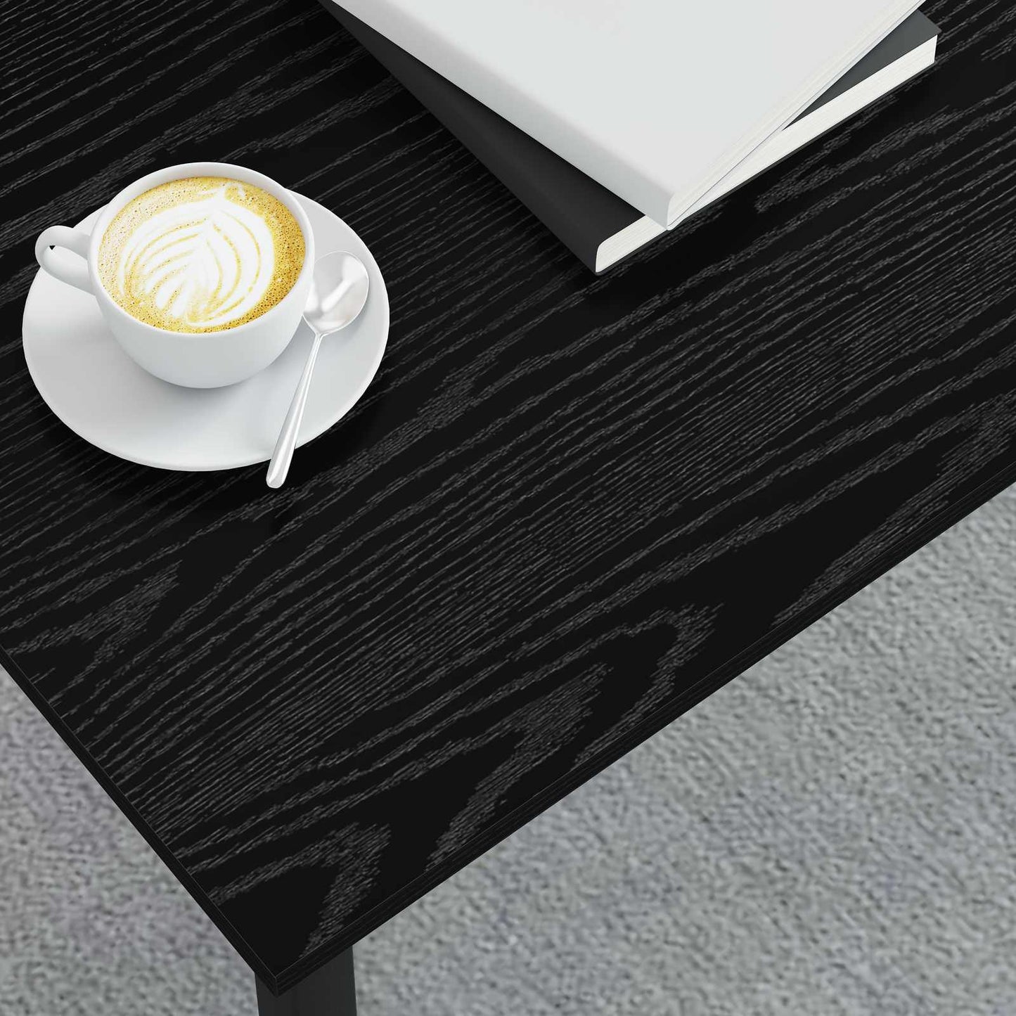 Tavolino da salotto Rovere Nero 100 x 50 x 45 cm