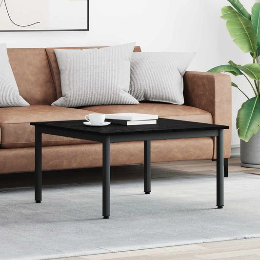 Tavolino da salotto Rovere Nero 80 x 80 x 45 cm