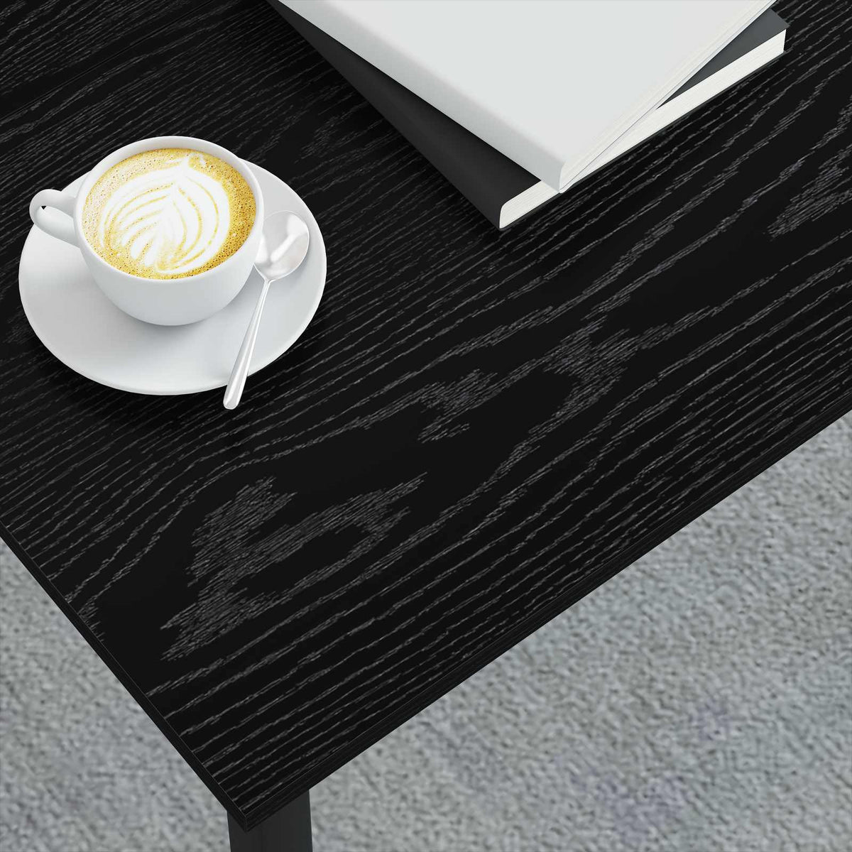 Tavolino da salotto Rovere Nero 80 x 80 x 45 cm - homemem39