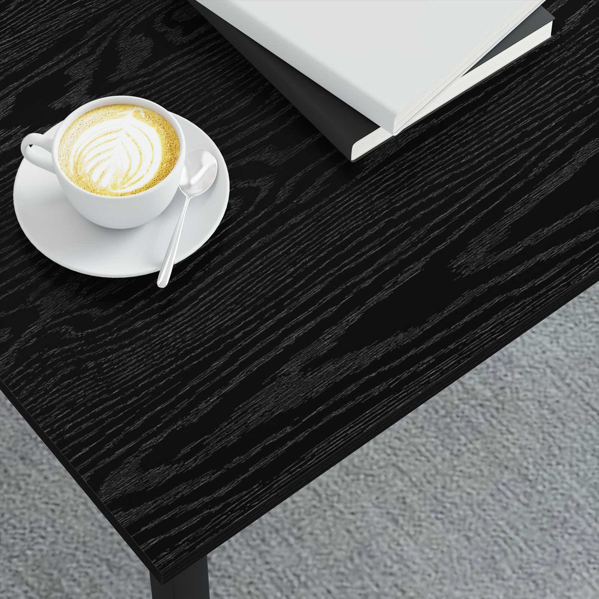 Tavolino da salotto Rovere Nero 100 x 100 x 45 cm - homemem39
