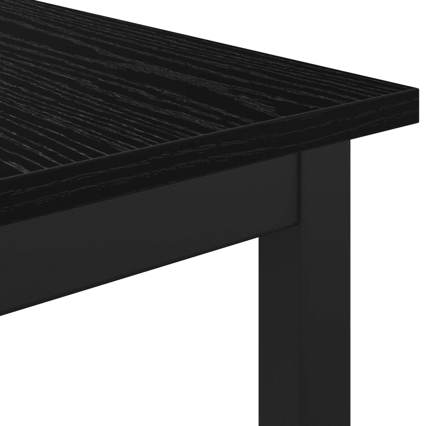 panchina Rovere Nero 80 x 35 x 45 cm Legno ingegnerizzato