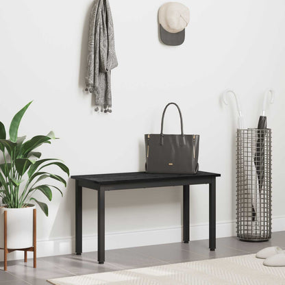 panchina Rovere Nero 80 x 35 x 45 cm Legno multistrato