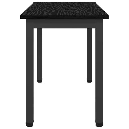 panchina Rovere Nero 80 x 35 x 45 cm Legno ingegnerizzato