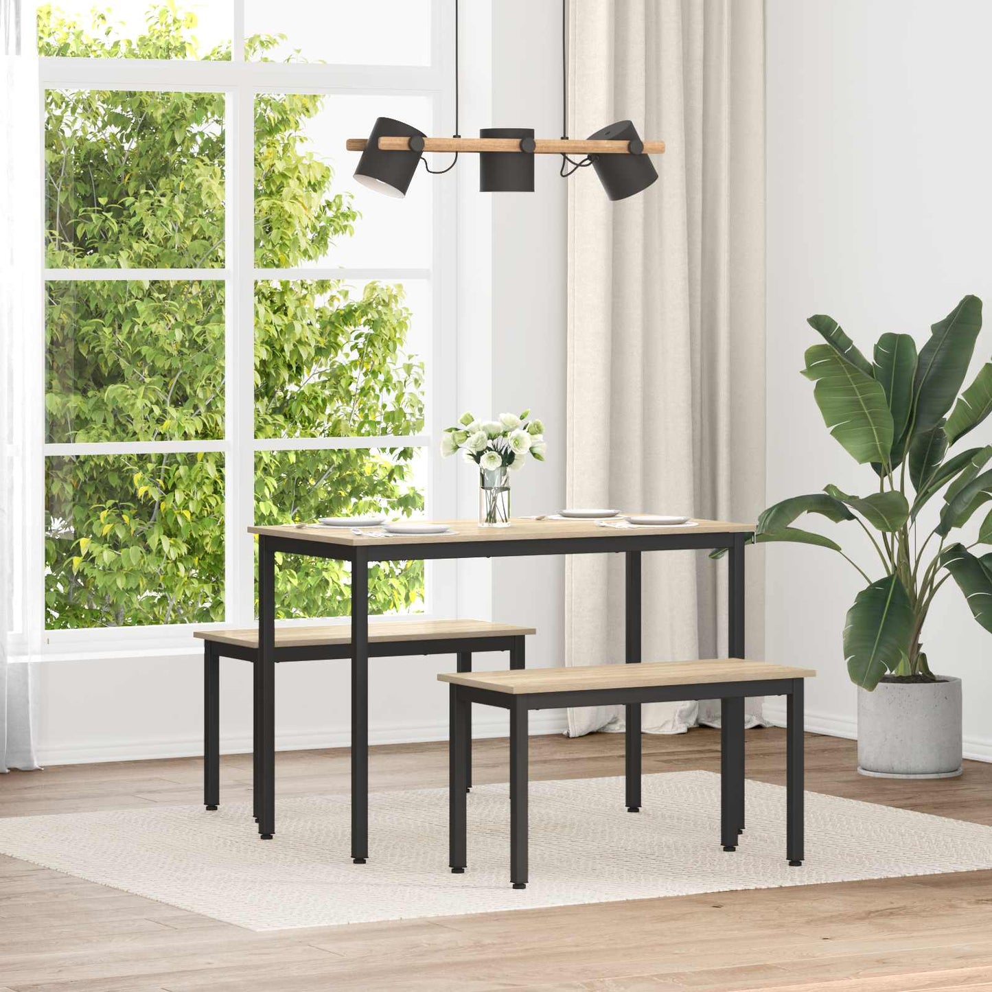 panchina Sonoma 80 x 35 x 45 cm Legno multistrato