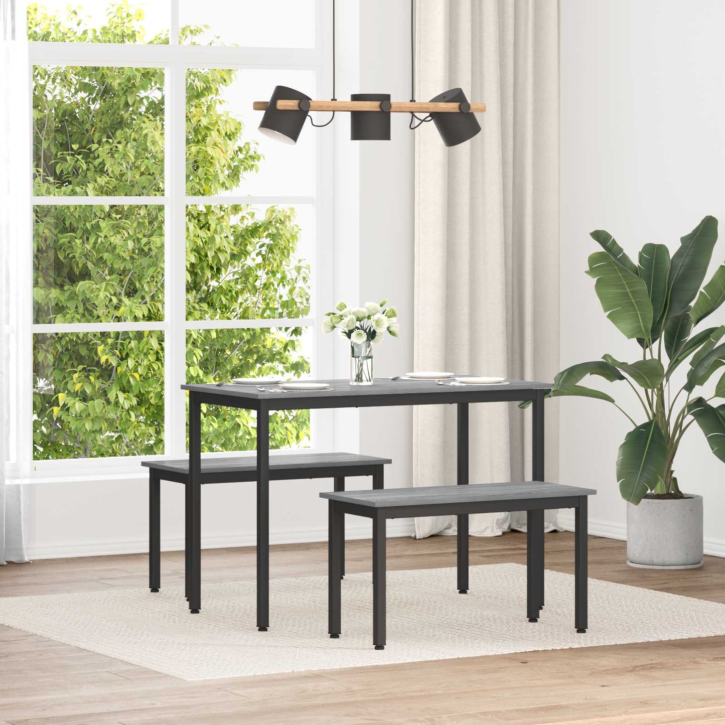 panchina Grigio Sonoma 80 x 35 x 45 cm Legno multistrato