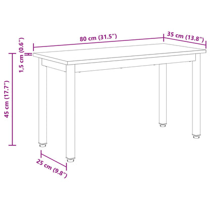 panchina Grigio Sonoma 80 x 35 x 45 cm Legno multistrato