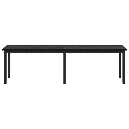 panchina Rovere Nero 160 x 35 x 45 cm Legno multistrato