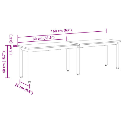 panchina Sonoma 160 x 35 x 45 cm Legno multistrato