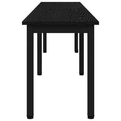 panchina Rovere Nero 200 x 35 x 45 cm Legno multistrato